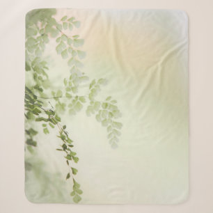 Spring Foliage Sherpa Blanket