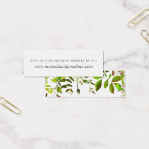 Spring Foliage Wedding reply at website RSVP
