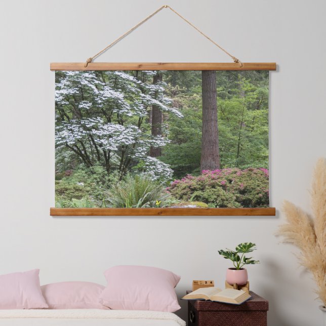 Spring Forest Garden Landscape Hanging Tapestry (Bedroom)