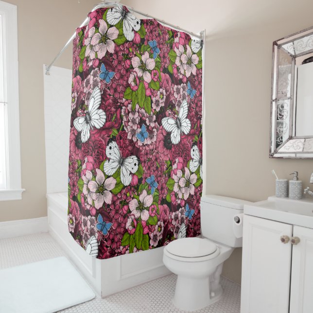 Spring garden 2 shower curtain (In Situ)