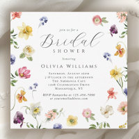 Spring Garden Blooms Floral Bridal Shower