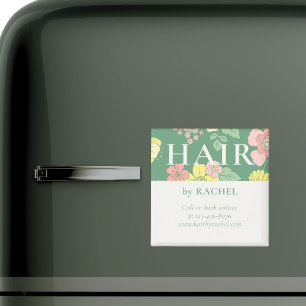 Spring Garden Boho Floral Marketing Magnet