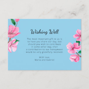 Spring garden Botanic wishing well Garden wedding Enclosure Card