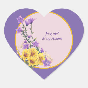 Spring Garden Collection  Heart Sticker