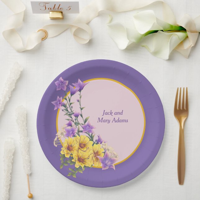 Spring Garden Collection  Paper Plate (Wedding)