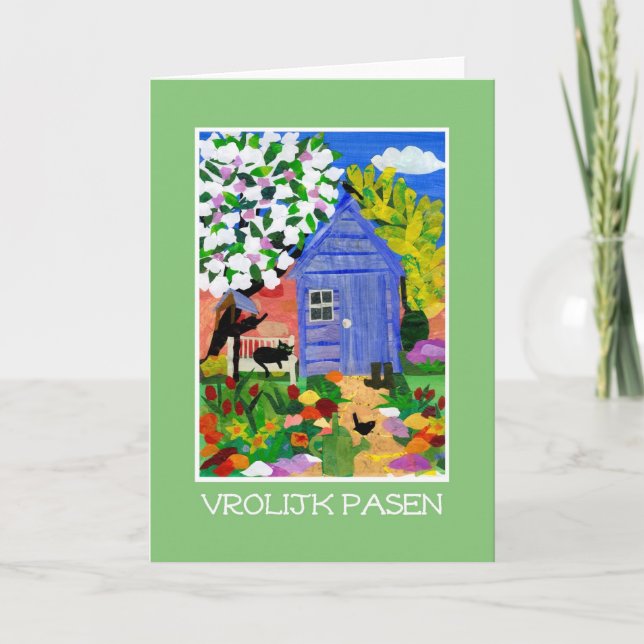 'Spring Garden' Easter Card - DutchGreeting (Front)