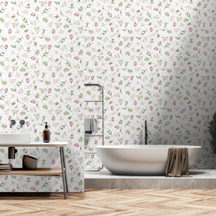 Spring Garden Elegant Florals Wallpaper