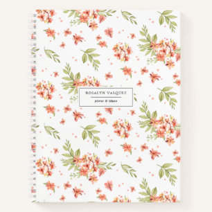 Spring Garden Florals   Personalised Journal