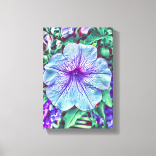 Spring garden flowers canvas print