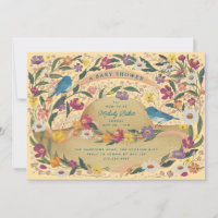 Spring Garden Flowers Sun Hat Yellow Baby Shower