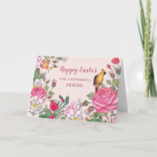 Spring Garden Friend Happy Easter Holiday Card