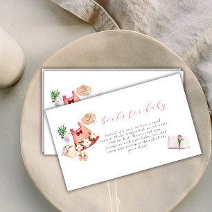 Spring Garden Girl Clothes Books For Baby Shower Enclosure Card