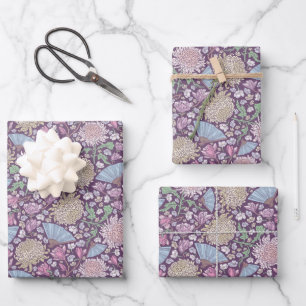 Spring Garden Mother's Day Chrysanthemum Mum Japan Wrapping Paper Sheet