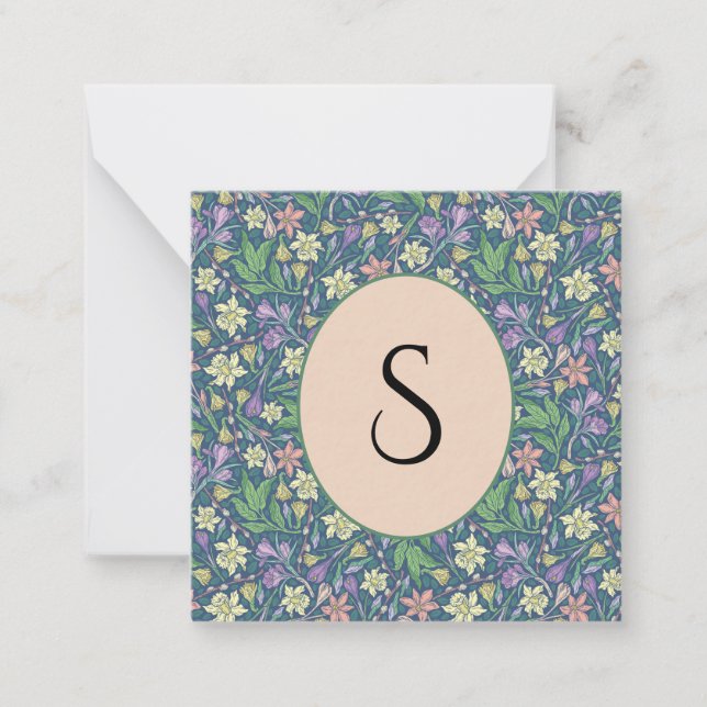 Spring Garden Mother's Day Daffodils Crocuses Card (Front)