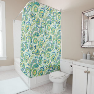Spring Garden Paisley Shower Curtain