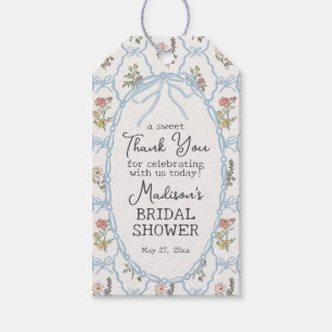 Spring Garden Party Pastel Floral Bridal Shower Gift Tags