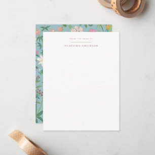 Spring Garden Personal Stationery Card