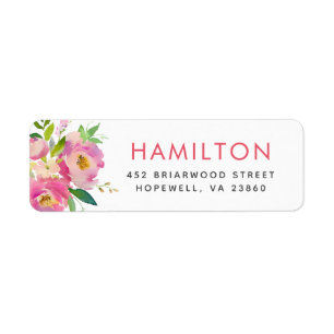 Spring Garden Personalised Return Address Labels