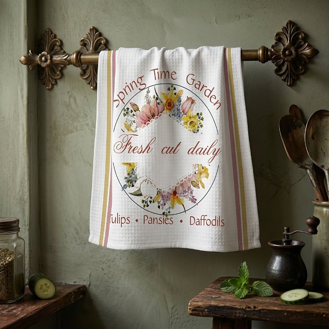 Spring Garden sign  Tea Towel (Creator Uploaded)