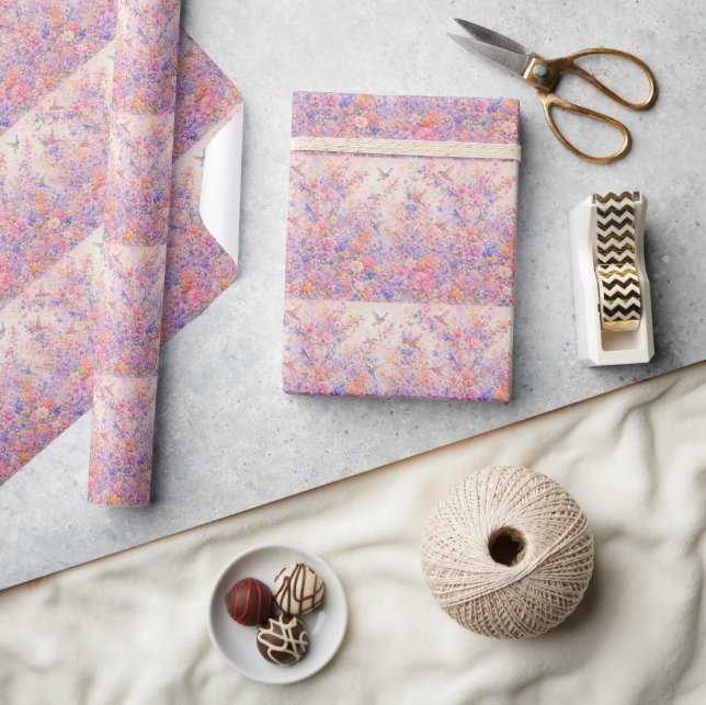 Spring Garden Symphony Wrapping Paper (Crafts)