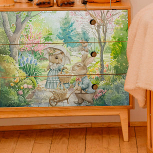 Spring Garden Walk Decoupage Tissue Paper