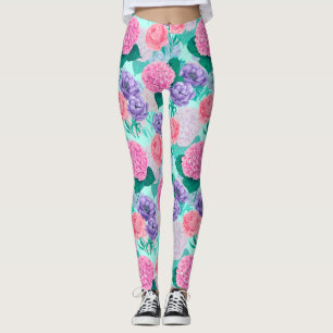 Spring garden watercolor 2 leggings