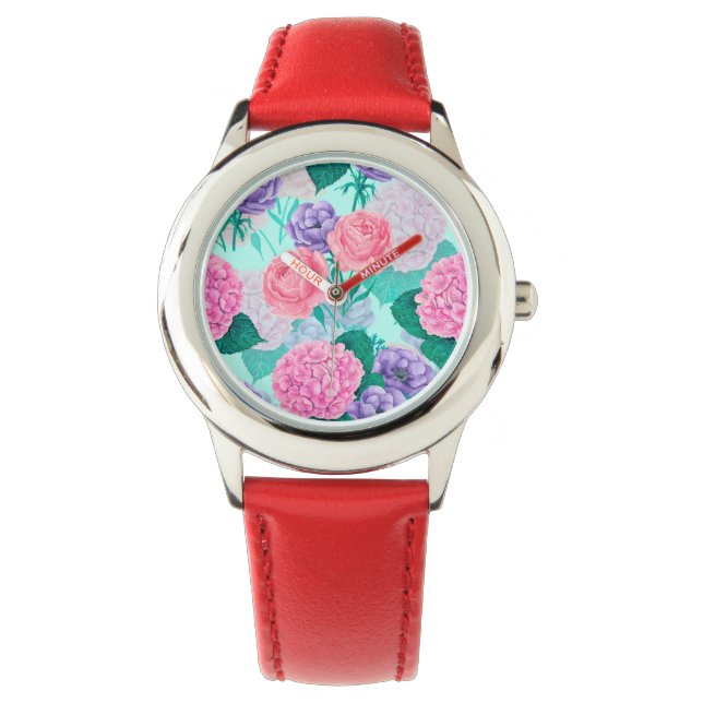 Spring garden watercolor 2 watch (Front)