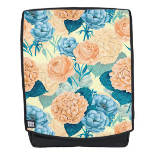 Spring garden watercolor backpack