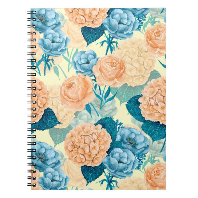 Spring garden watercolor notebook (Front)