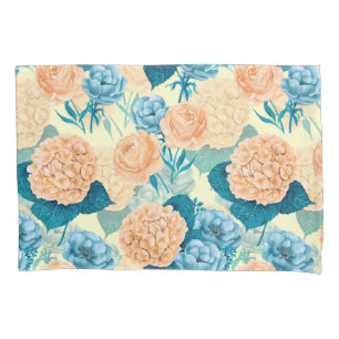 Spring garden watercolor pillowcase