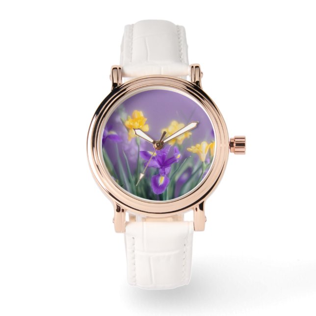 Spring Garden Whisper Floral Watch (Front)
