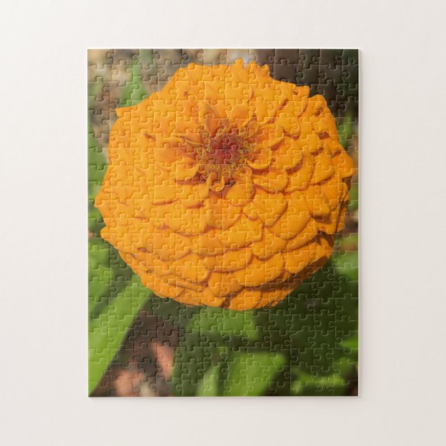 Spring Garden Yellow Dahlia Jigsaw Puzzle (Vertical)