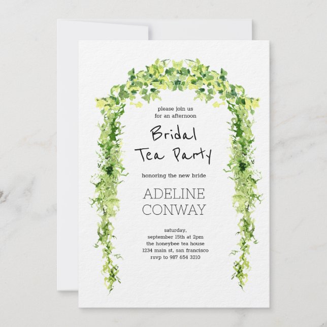 Spring Gate Garden Bridal Shower Celebration Invitation (Front)