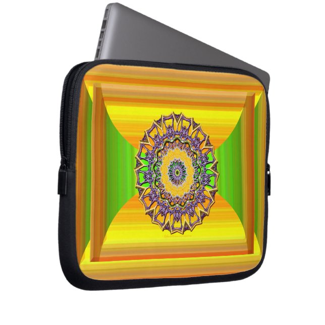 Spring Gem Mandala Laptop Sleeve (Front Right)