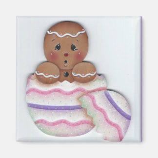 Spring Gingerbread Baby Just Hatched Magnet