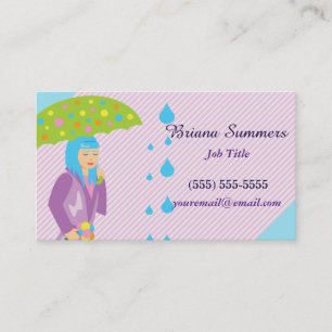 Spring Girl Business Card