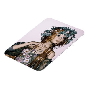 Spring Girl Magnet