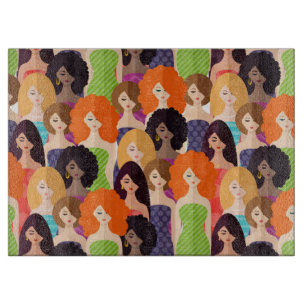 Spring girls cutting board