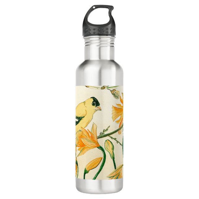 Spring Goldfinch Water Can 710 Ml Water Bottle (Front)