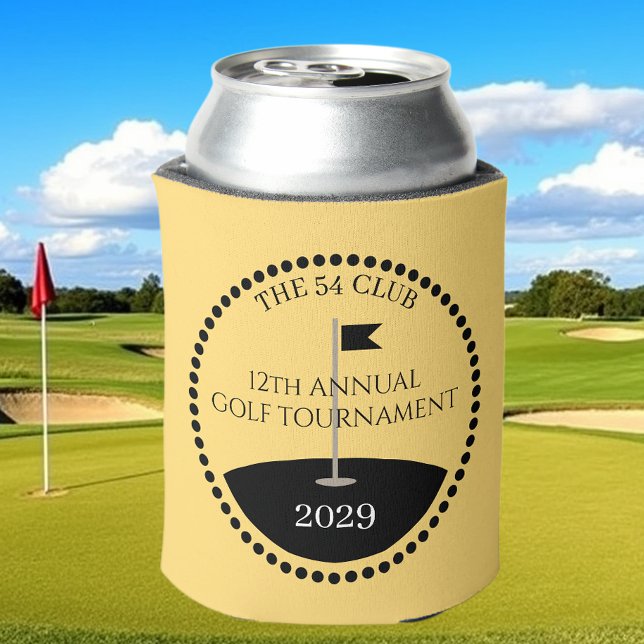 Spring Golf Tournament Club Name Can Cooler (Creator Uploaded)
