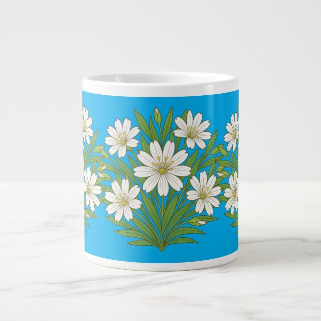 Spring good vibes  large coffee mug (Front)