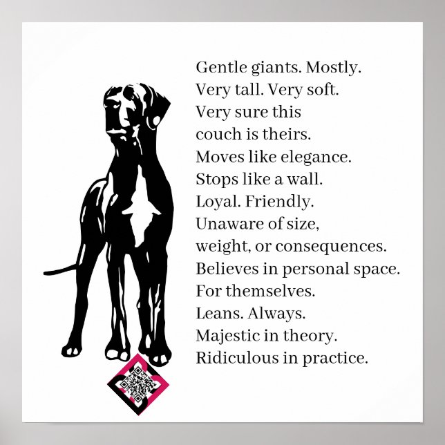 Spring Great Dane Poster (Front)