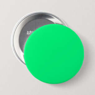 Spring Green 00FF7F Colour - Option to Add Name 7.5 Cm Round Badge
