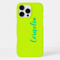 Spring Green 3D Azure Name | Funny Lime Yellow