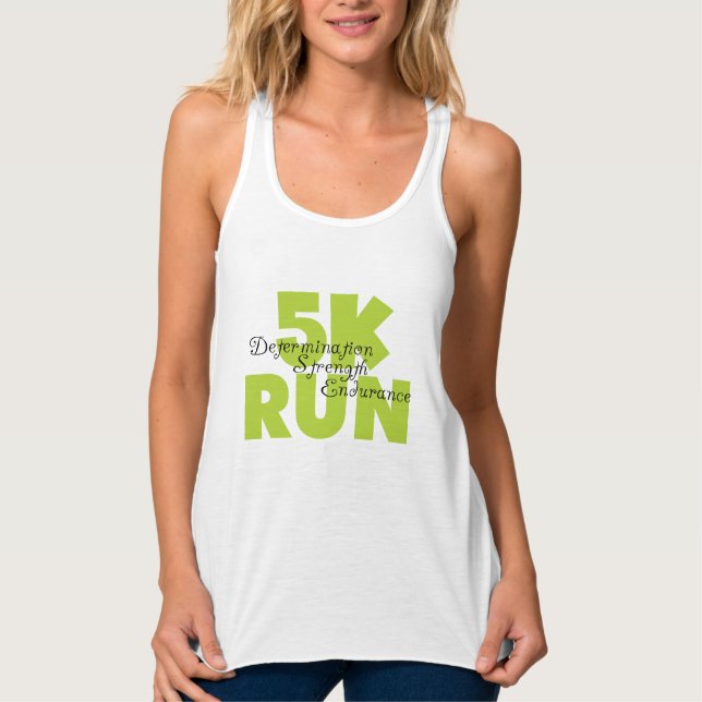 Spring Green 5K Run Singlet (Front)
