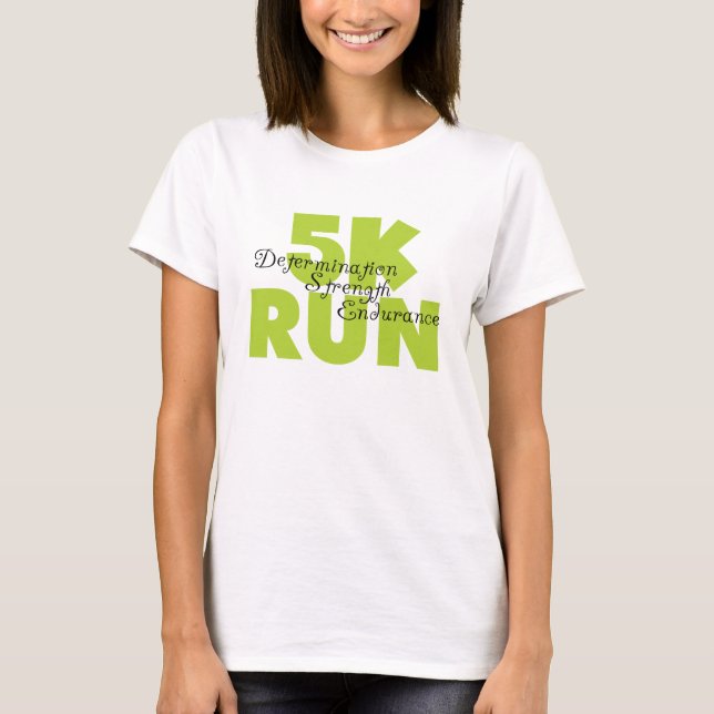 Spring Green 5K Run T-Shirt (Front)