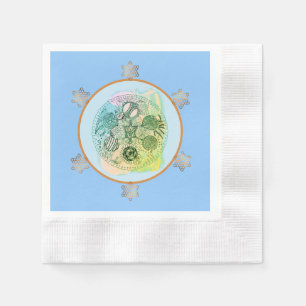 Spring Green Abstract Passover Seder Plate Napkin