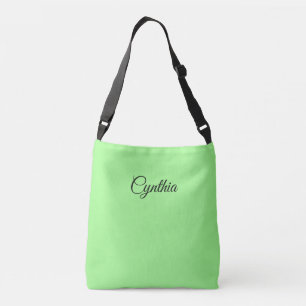 Spring Green & Black in Elegance: Crossbody Bag