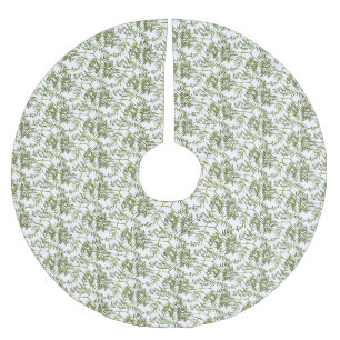 spring green brushed polyester tree skirt
