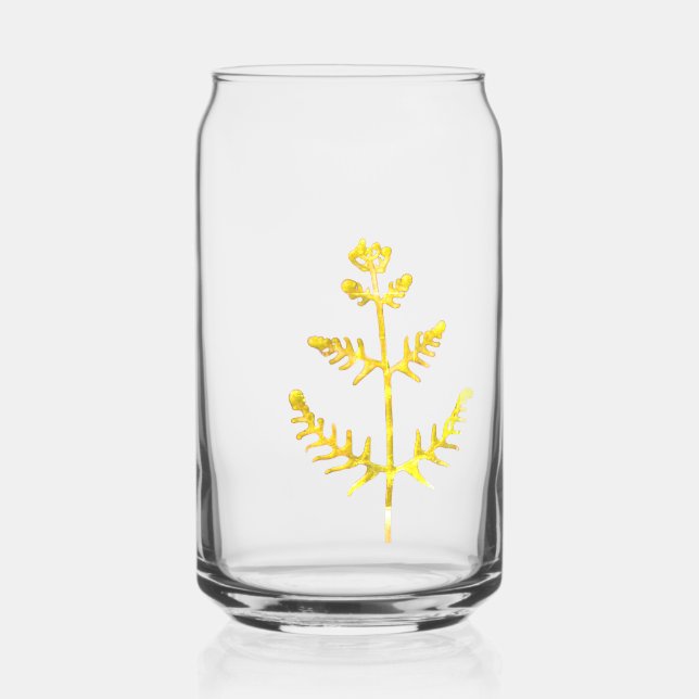 spring green  can glass (Front)